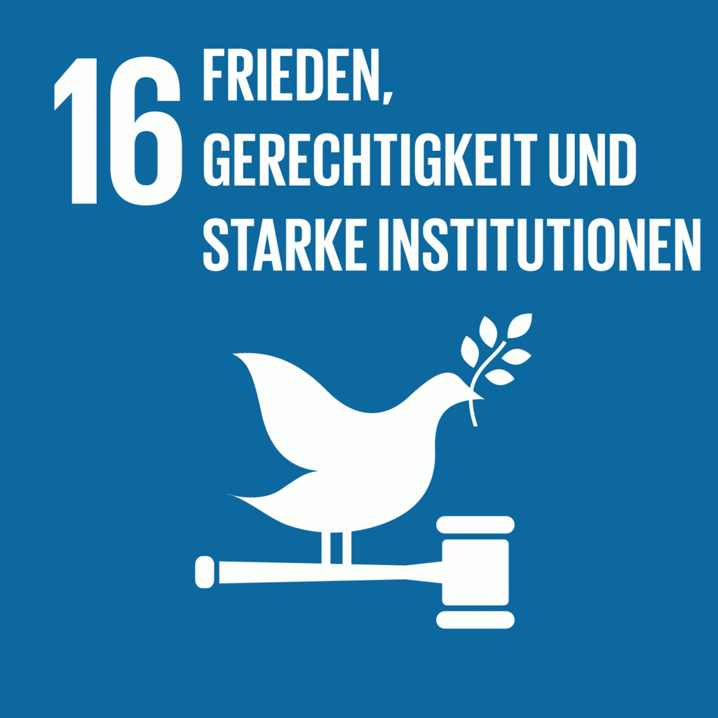 SDG16: Frieden, Gerechtigkeit und starke Institutionen