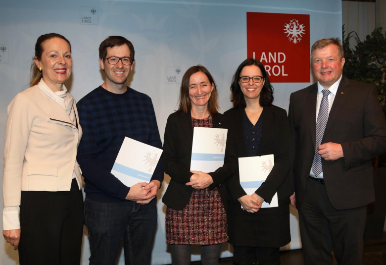 vl: Irmgard Plattner, Paul Resinger, Andrea Raggl, Sabrina Gerth, Bernhard Tilg