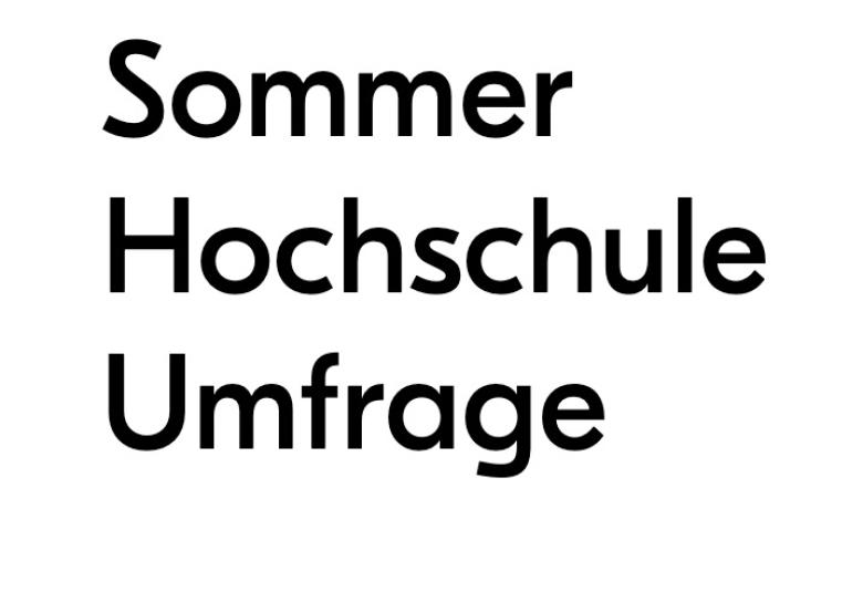 Umfrage Sommerhochschule wirklich wirksam!?