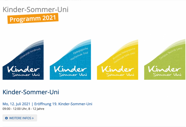 Kinder-Sommer-Uni