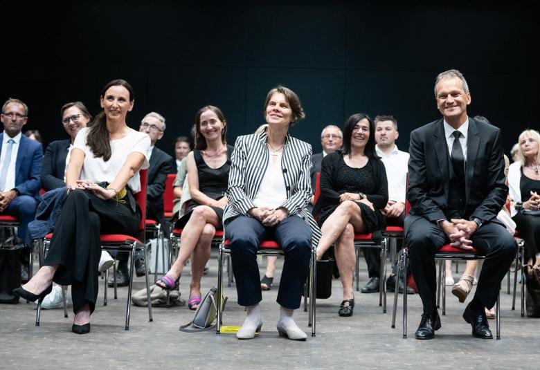 Das Rektorat bei der akademischen Feier