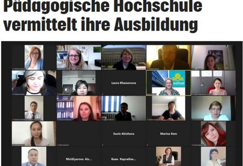 Die Krone berichtet über das Projekt "KazDual" der PHT