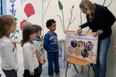 Der Bienenlehrpfad ist Teil des Freicampus der PH Tirol. Auch Bienenstöcke gehören dazu.