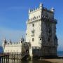 The Belém Tower in Lisbon, Portugal. April 2019